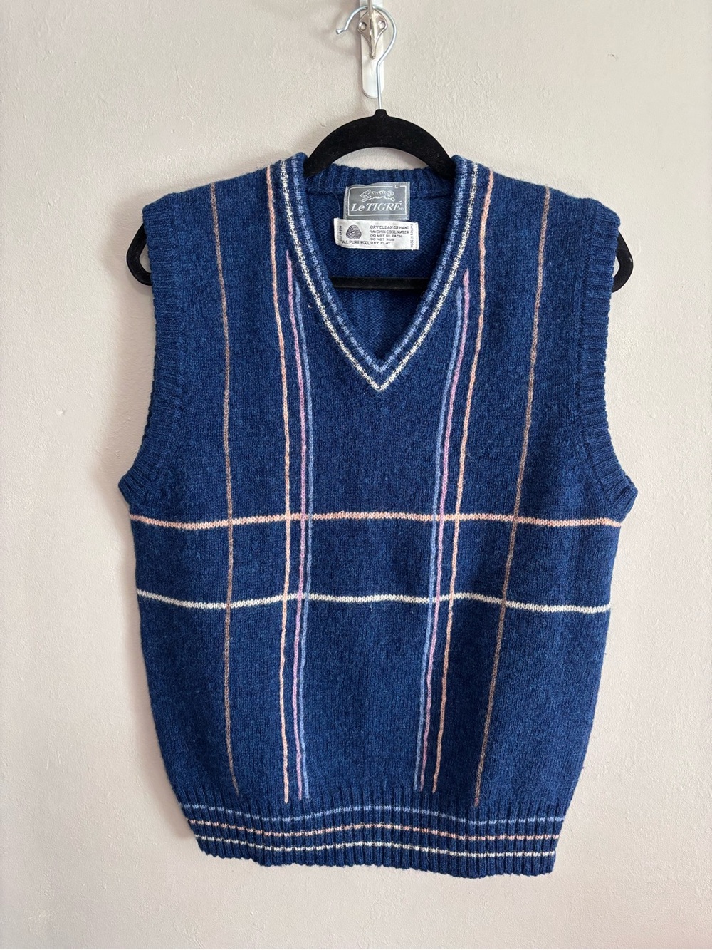 Le Tigre Vintage Wool V-Neck Sweater Vest